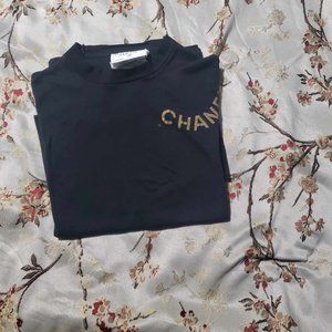 Chanel top logo vintage unisex